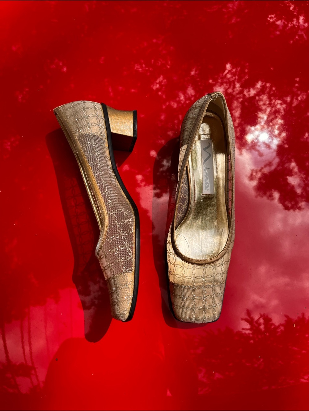Vintage Square Toe Heels - Picture 2 of 3